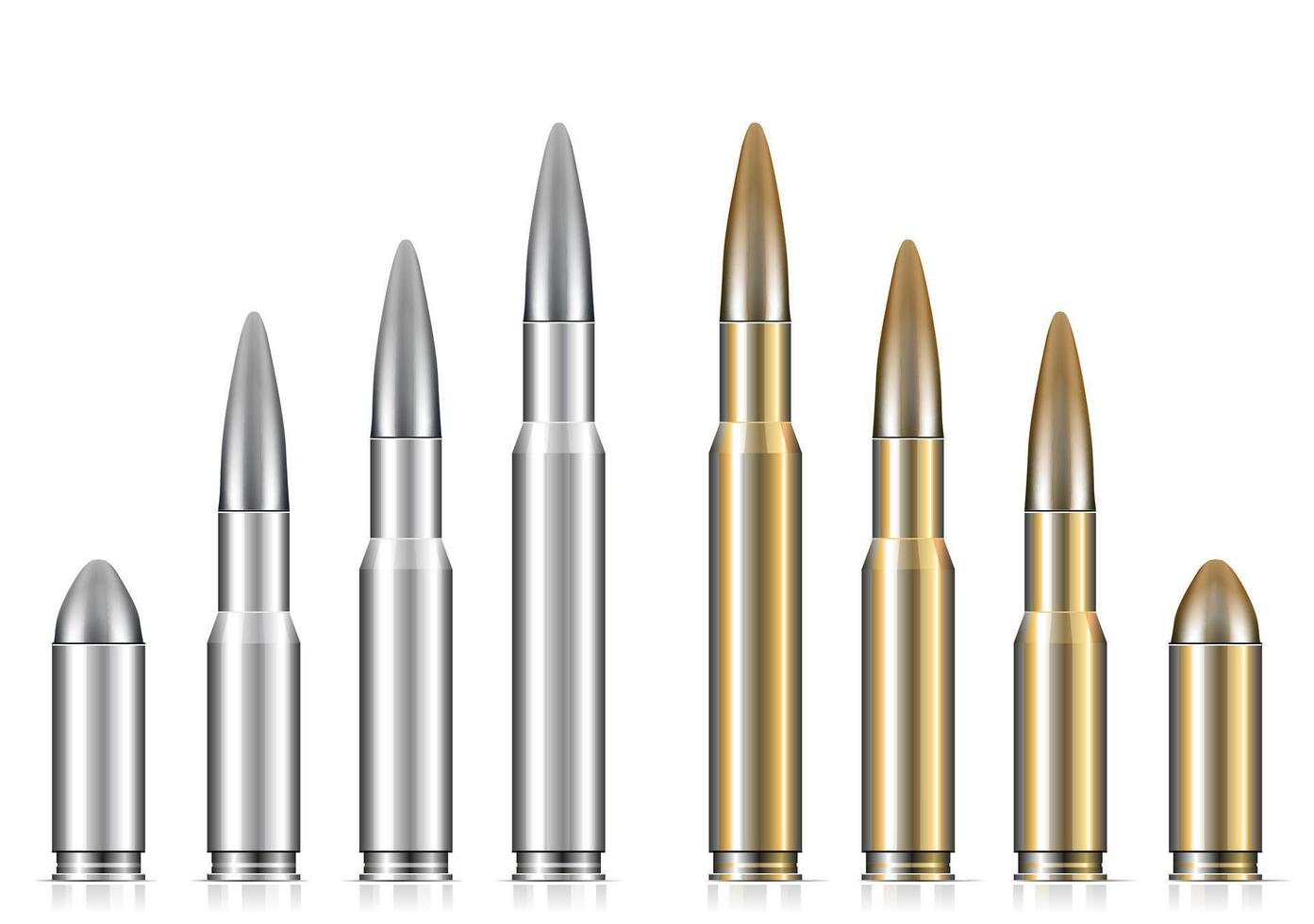bullet illustration on white vector