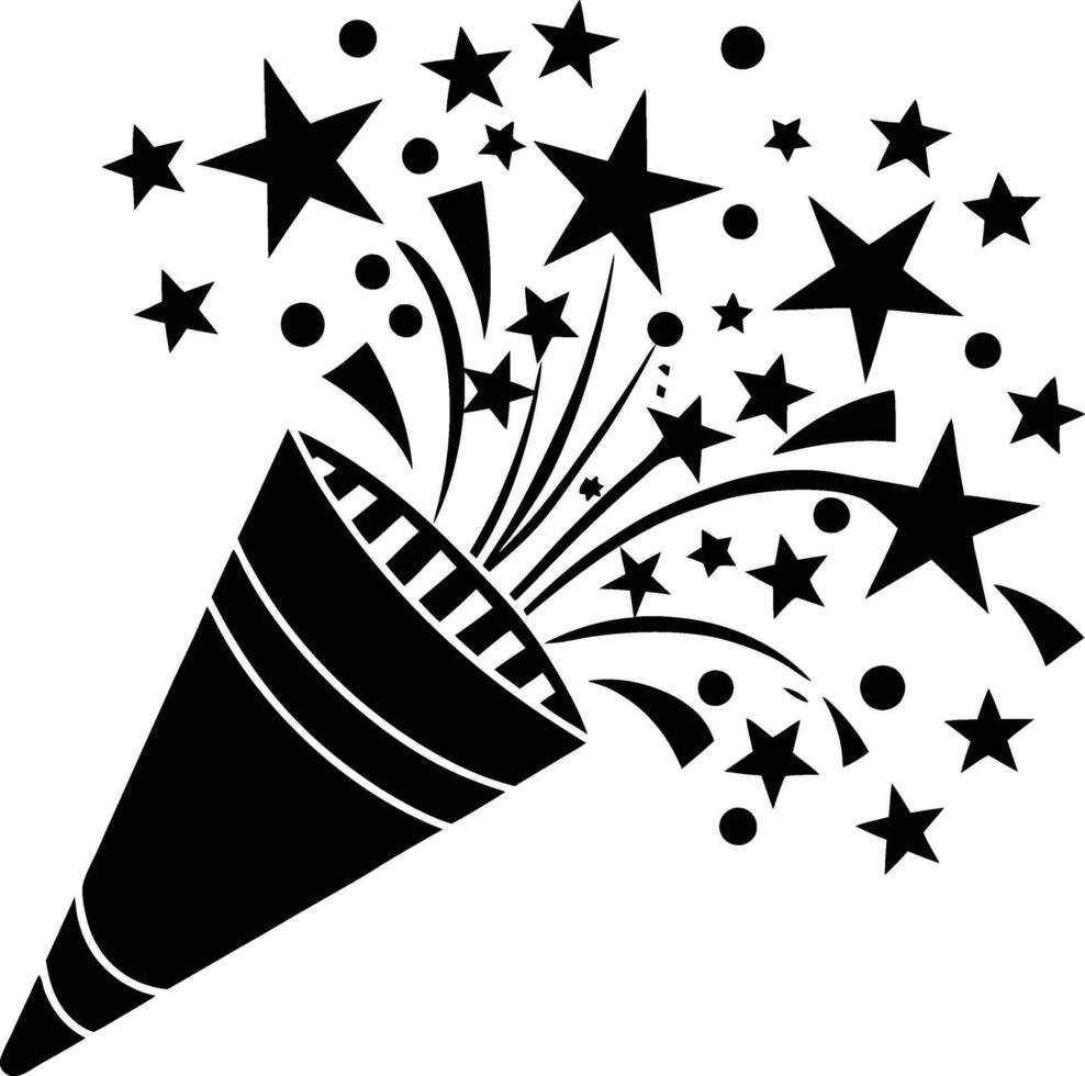 Party Popper Icon vector