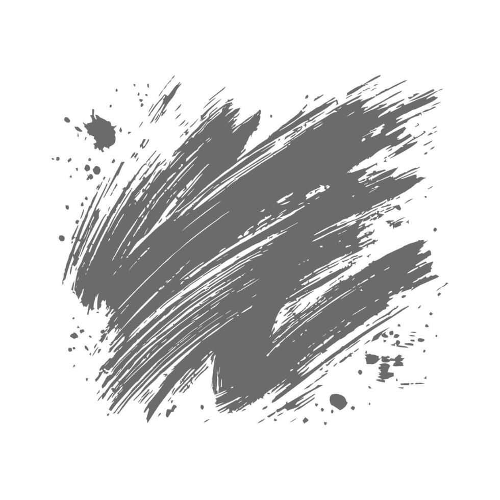 Bold Brush Stroke in Black and White vector