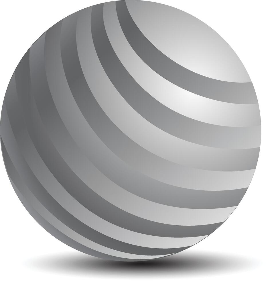 globe with spiral pattern vector