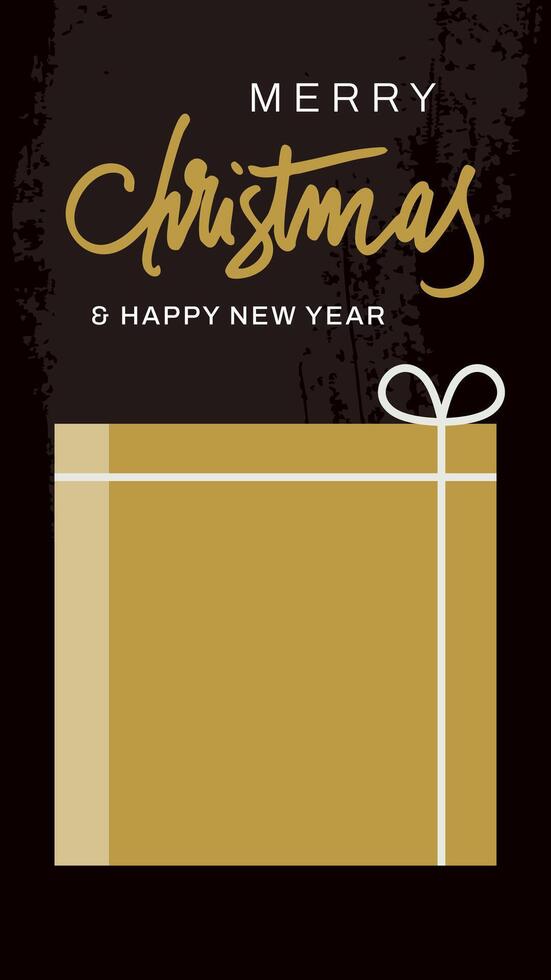 Christmas doodle elements with gift box designs. Seasons greetings and holiday illustrations. Abstract modern geometric flat style for greeting cards vector