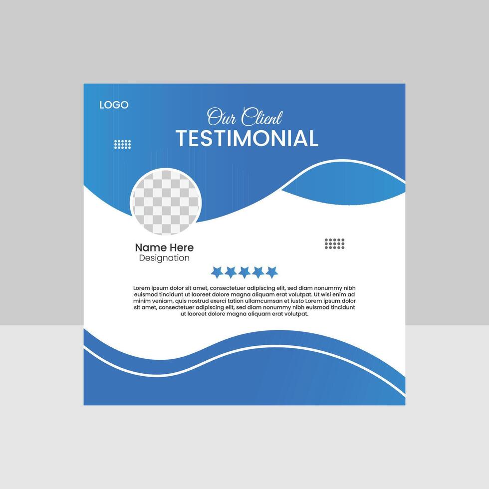 Positive client testimonial design for business vector