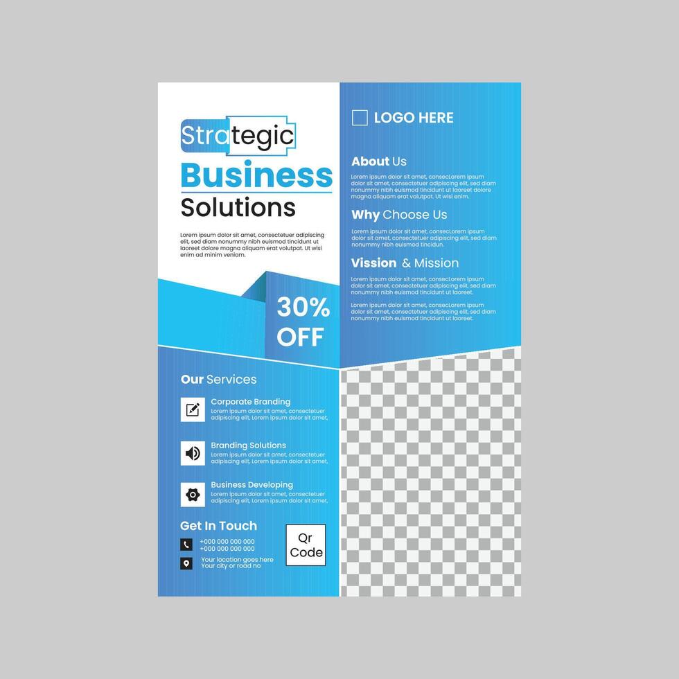 Different layout corporate business flyer design template vector