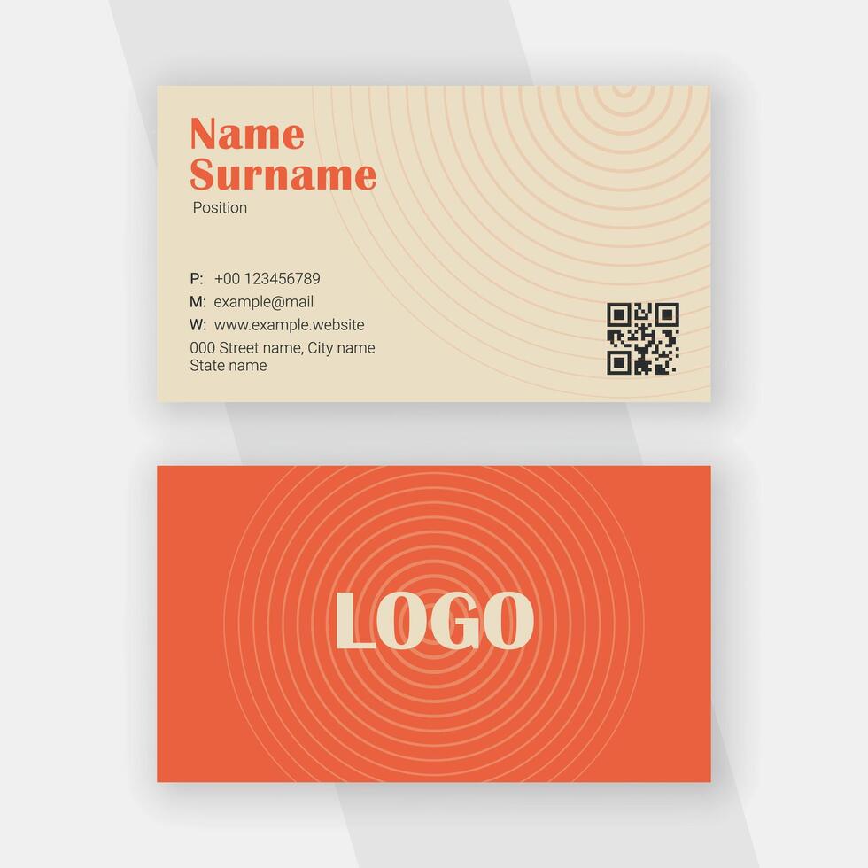 Creative and simple business card template vector