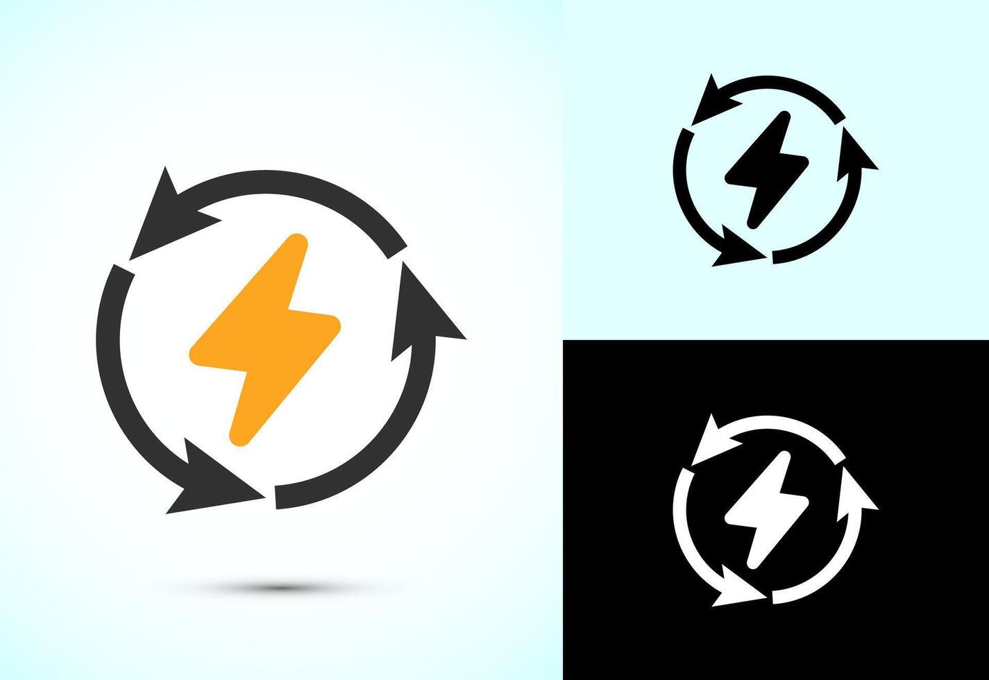 Renewable energy icon design illustration. power sign symbol vector