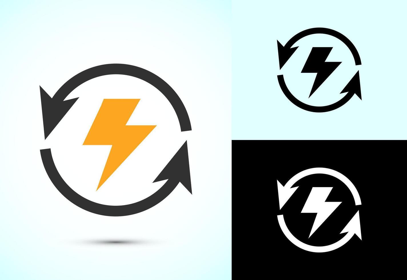 Renewable energy icon design. power sign symbol vector