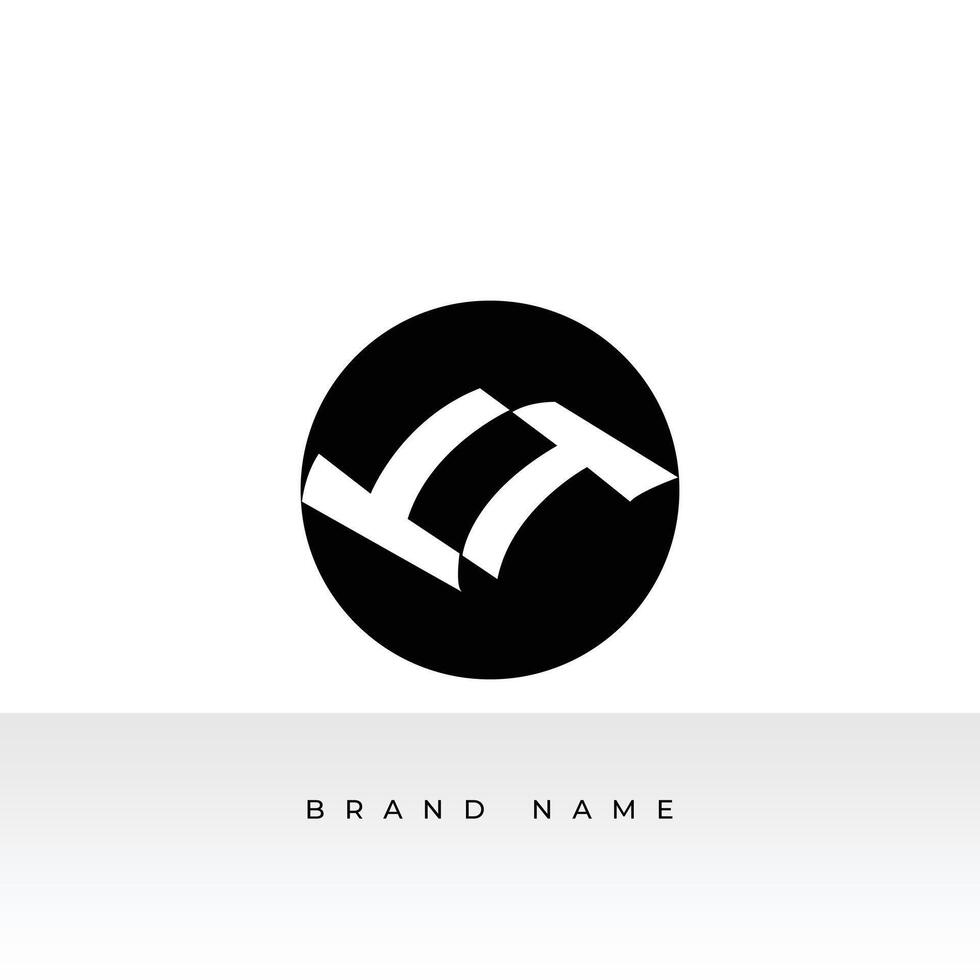 Letters TT Monogram Logo, suitable for any business with TT initials vector