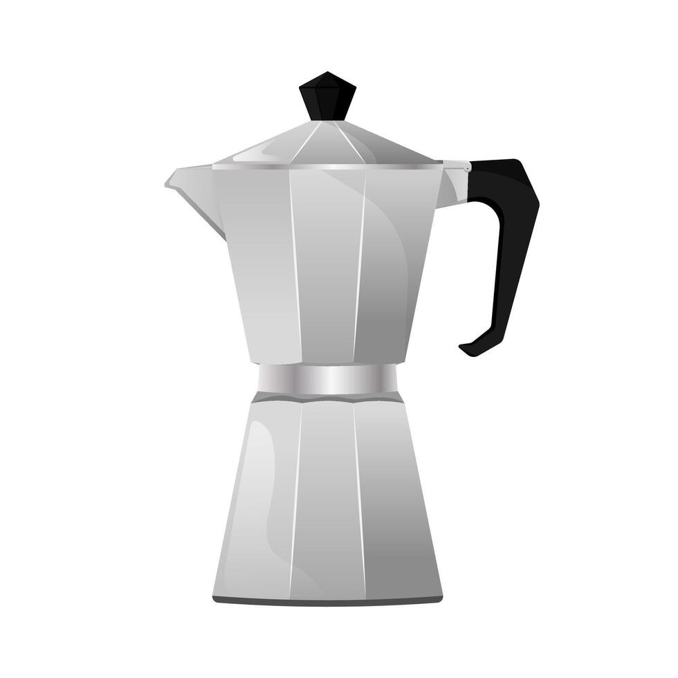 Italian Moka pot vector