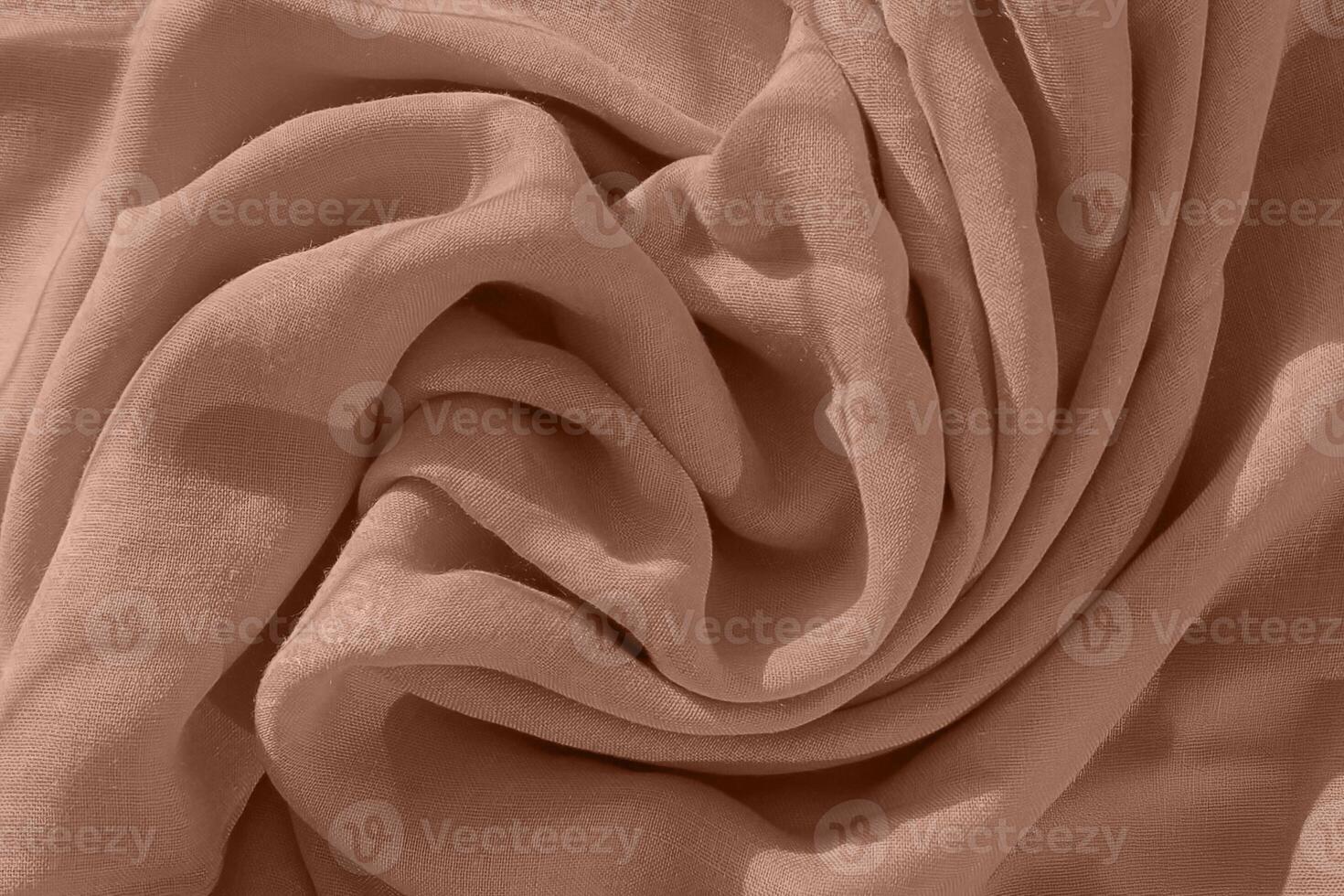 Elegant Textile with Soft Draping in Mocha Mousse Tones photo