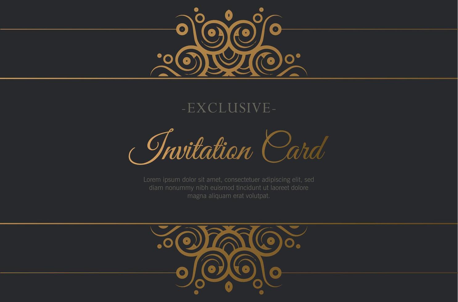 luxury invitation background style ornamental pattern vector