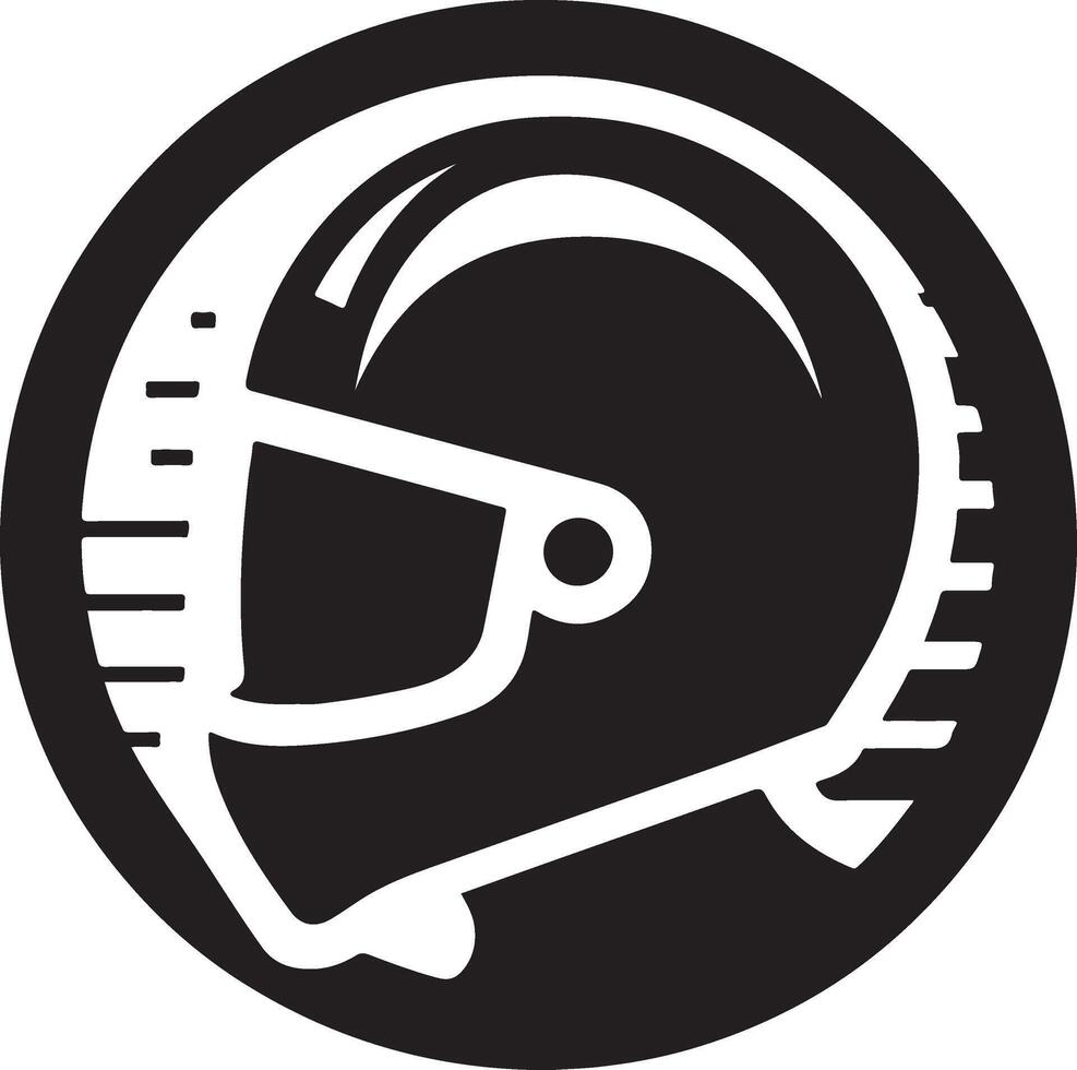 Helmet icon in white background. vector
