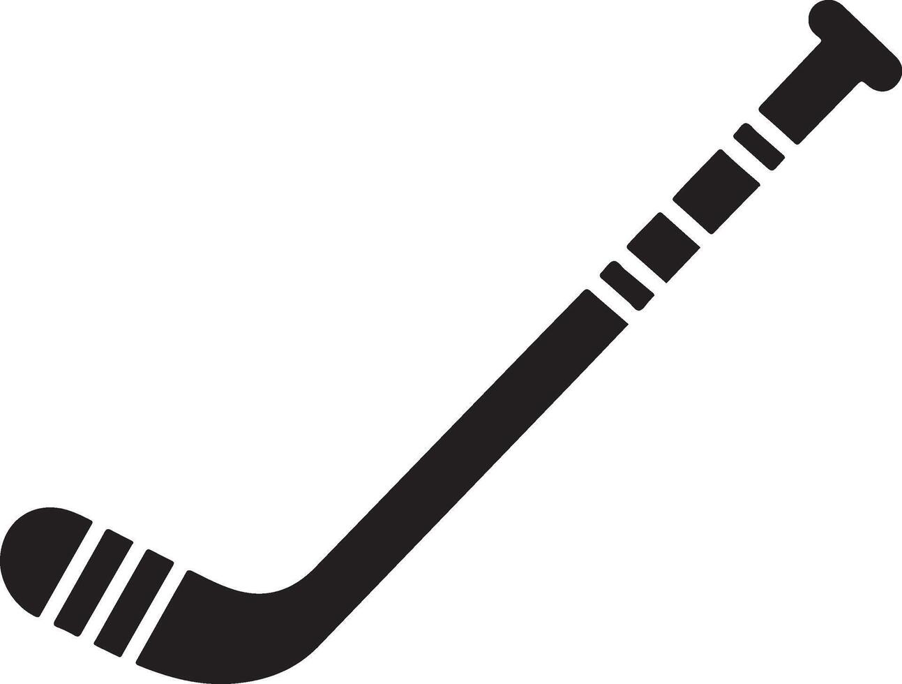 Hockey stick silhouette. vector