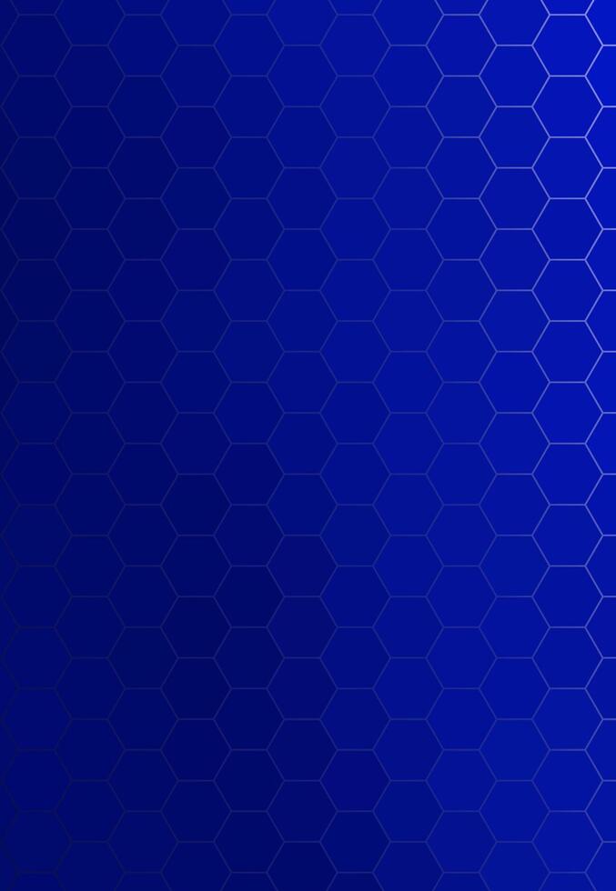 A blue background with hexagonal shapes vector
