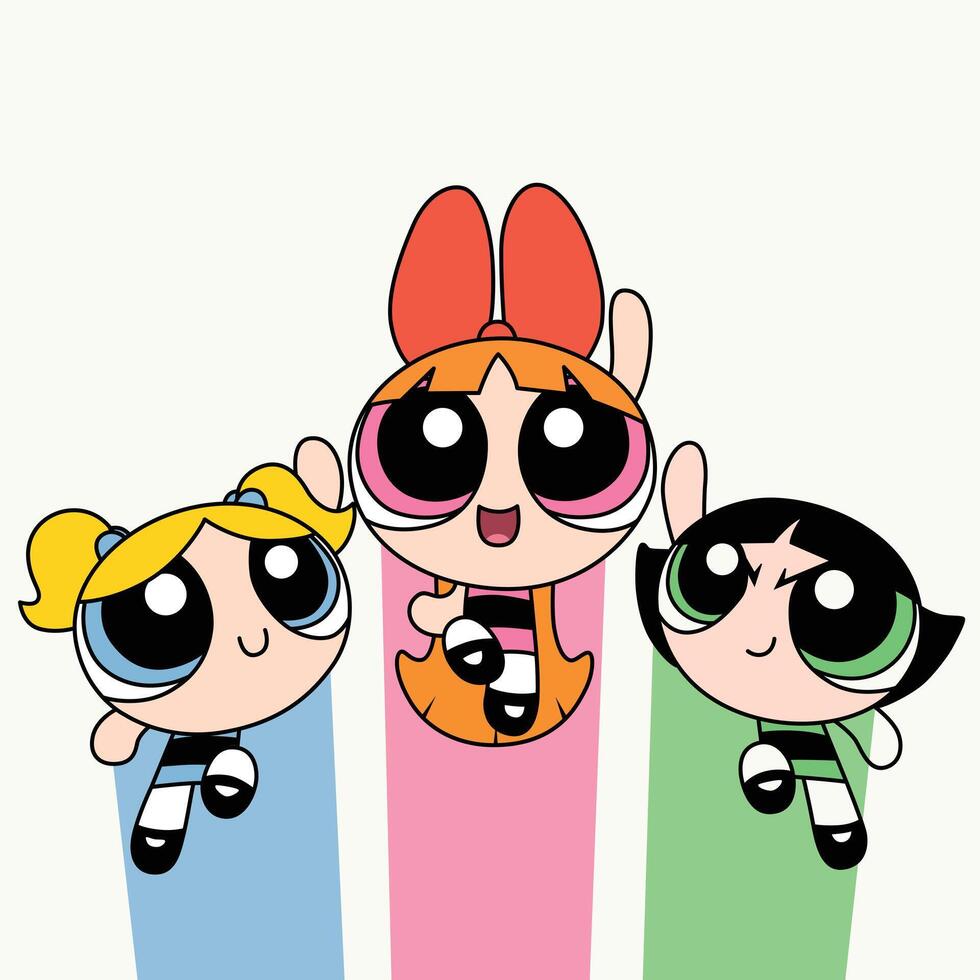 Power Puff Girls vector