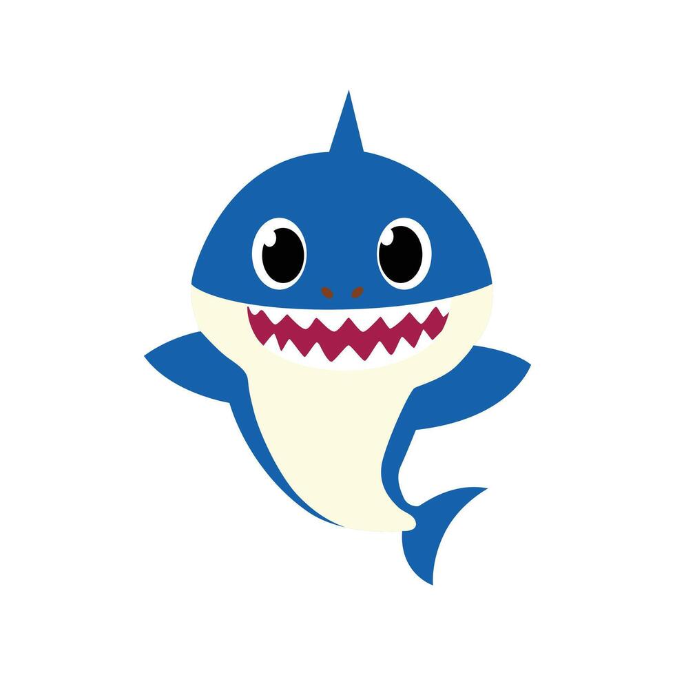 Daddy Shark Blue vector