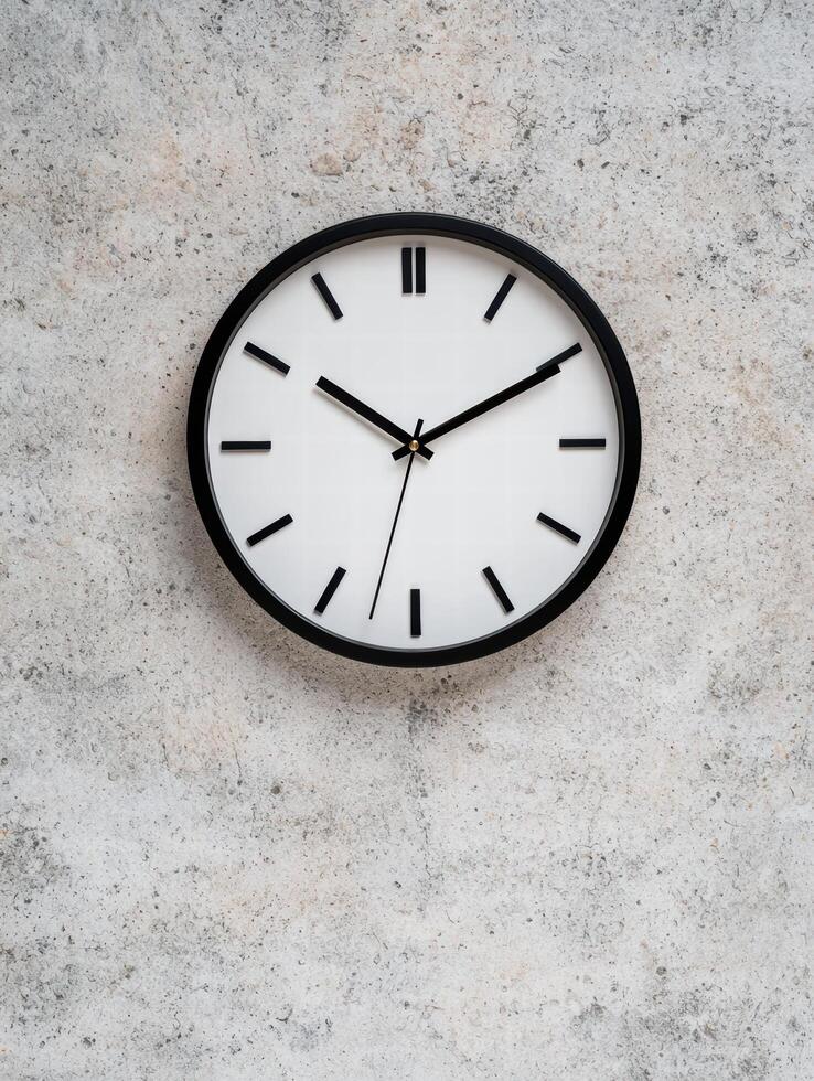 modern minimalist wall clock photo
