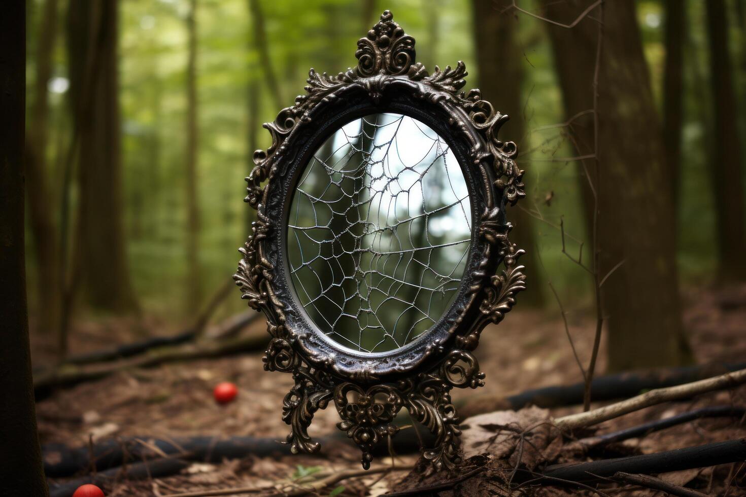 Enchanted forest mirror photo