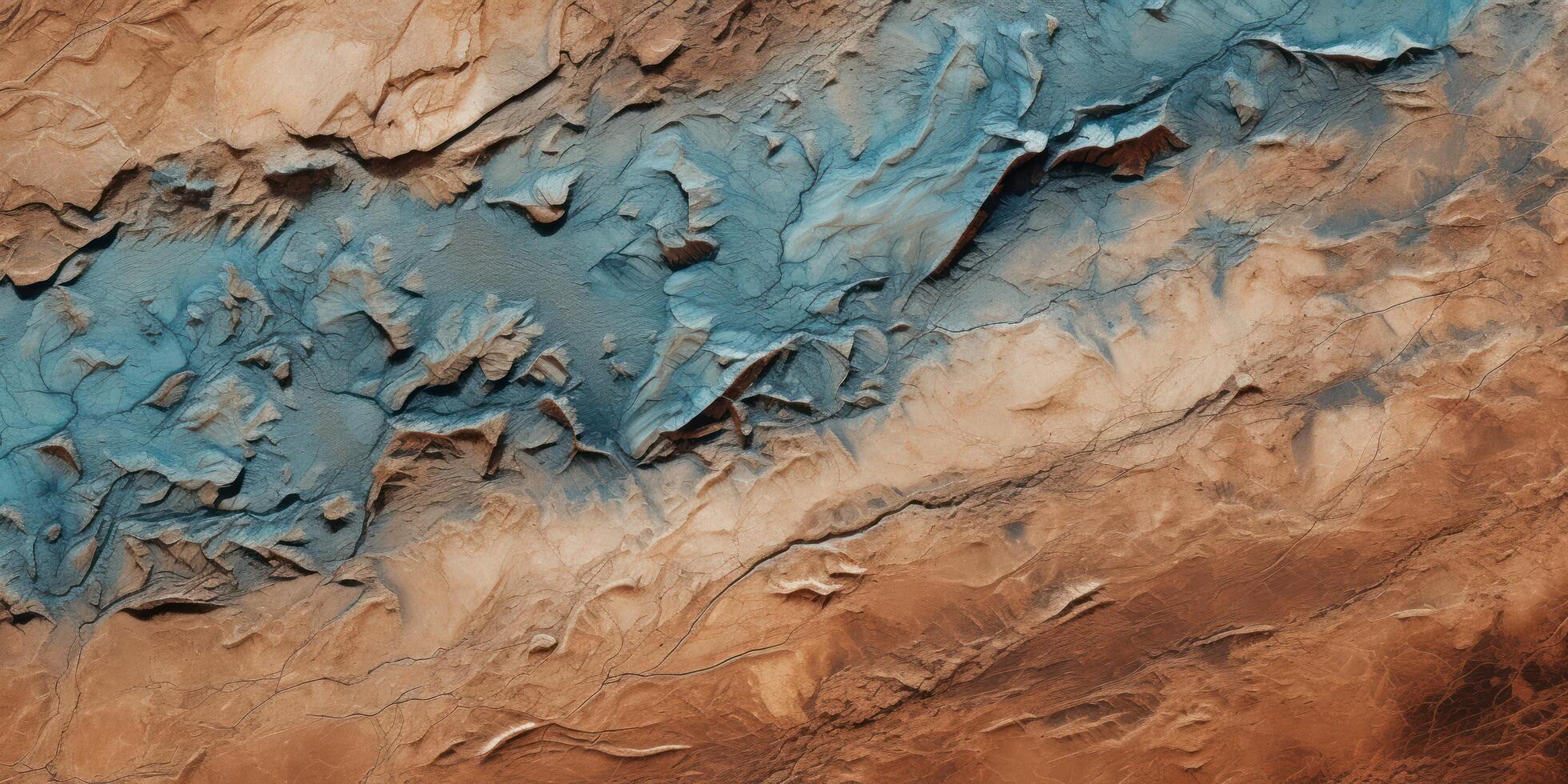 Textured rock surface with vibrant colors photo