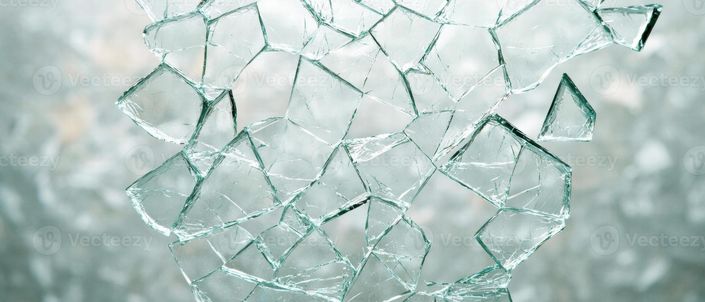 Shattered glass texture background photo