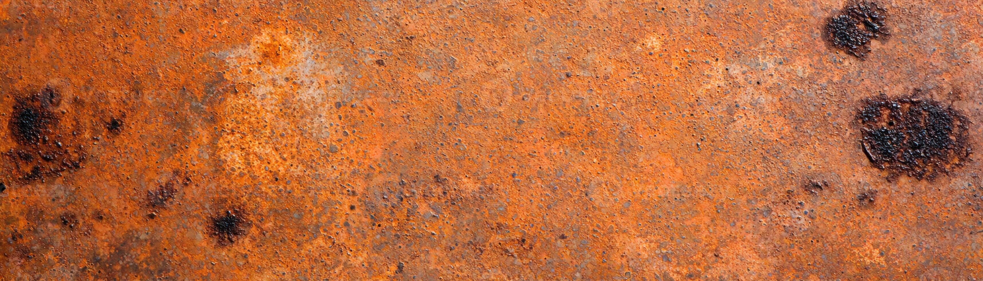Rusty metal surface with textured pattern photo