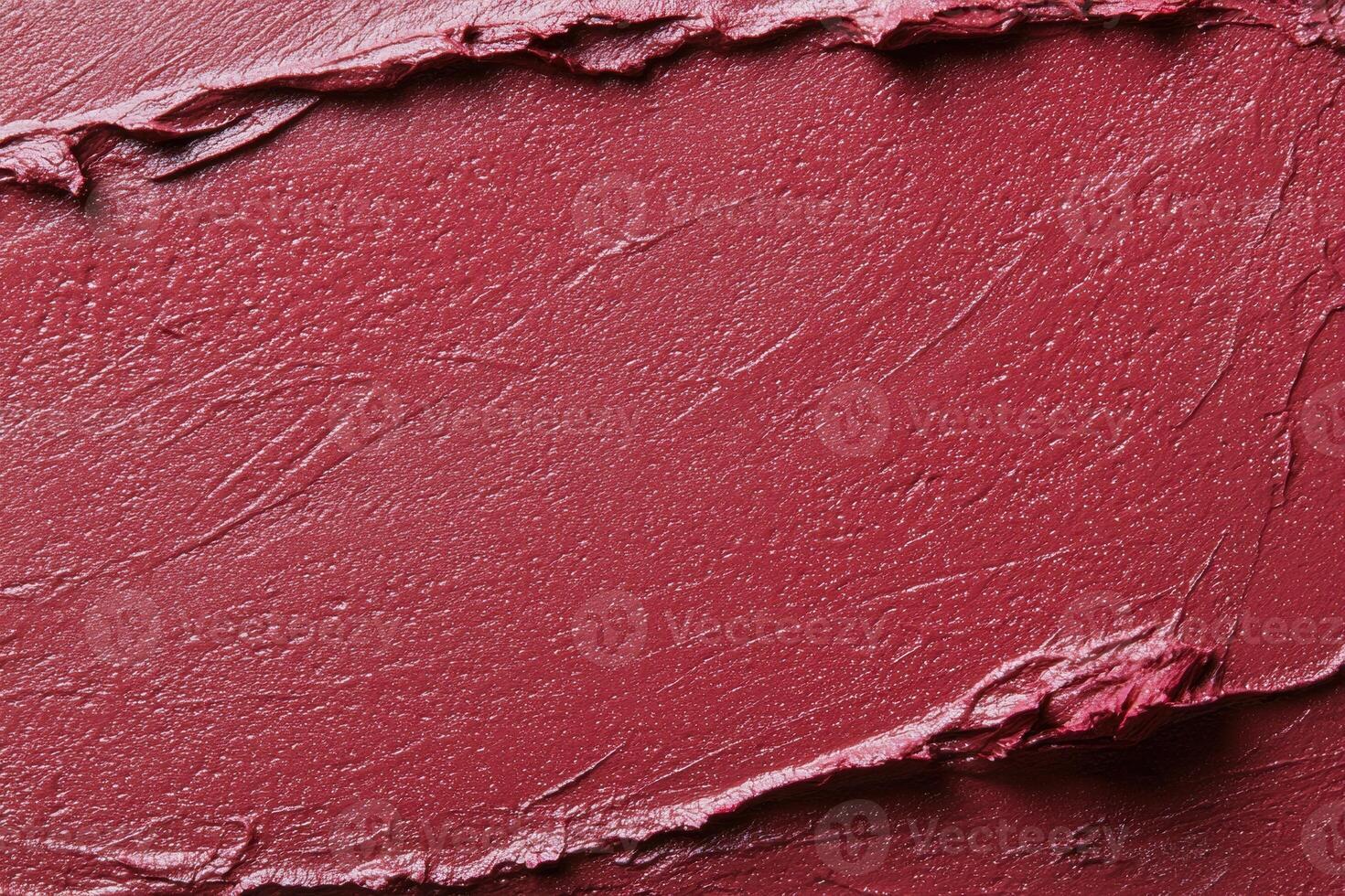 Closeup of rich, deep red lipstick texture photo