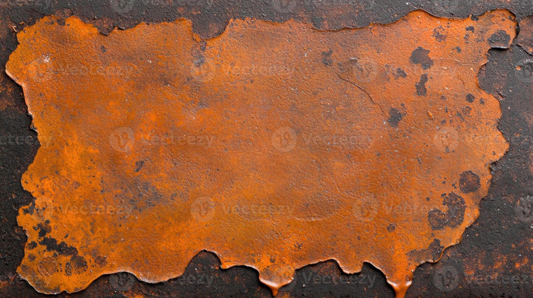 Rusty metal surface with peeling paint photo