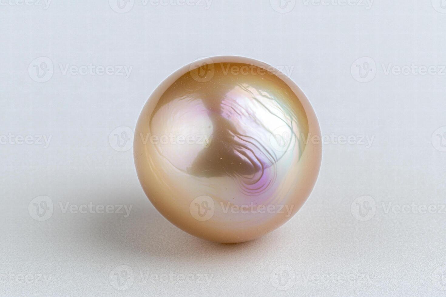 Shimmering glass sphere with iridescent patterns photo