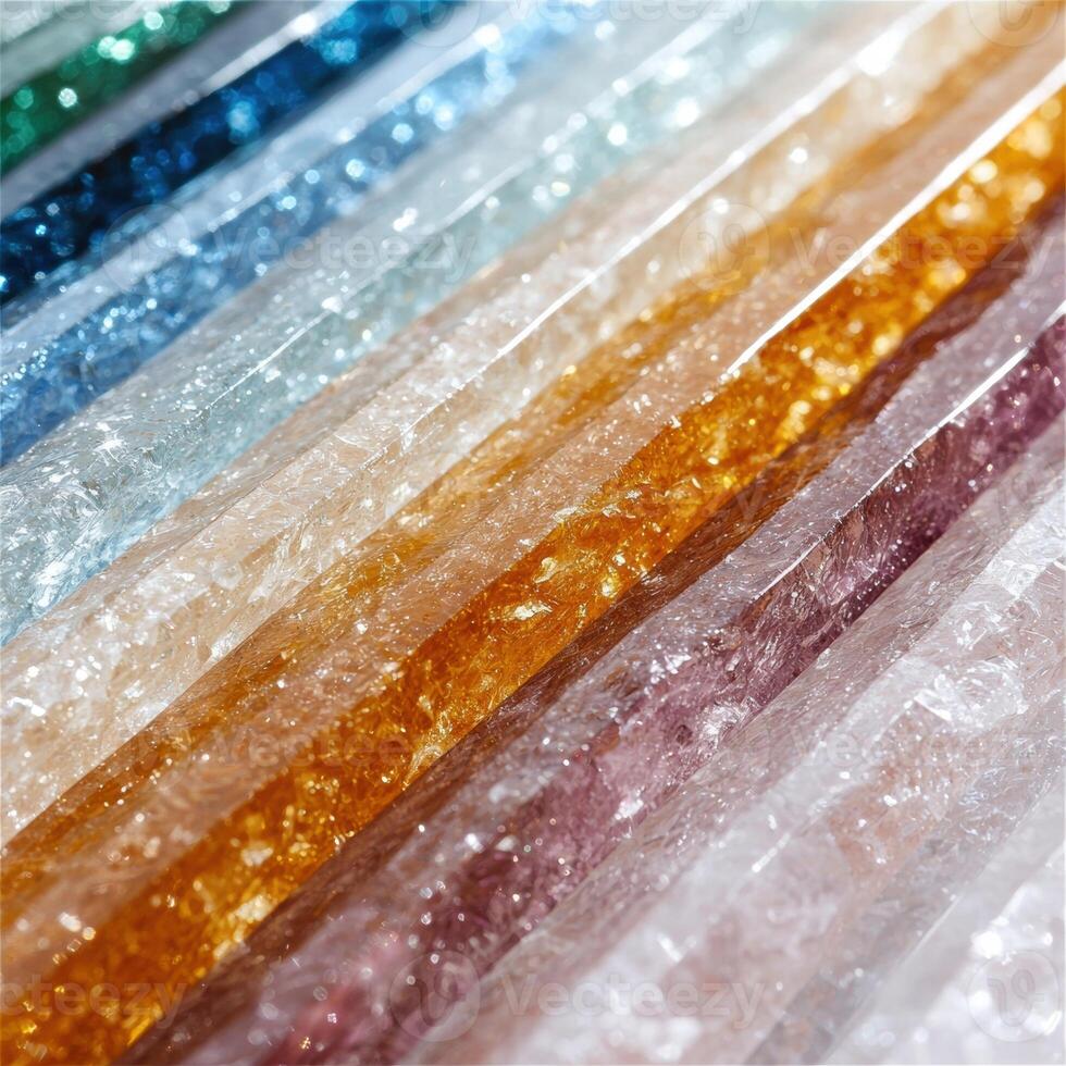 Colorful crystal formations photo