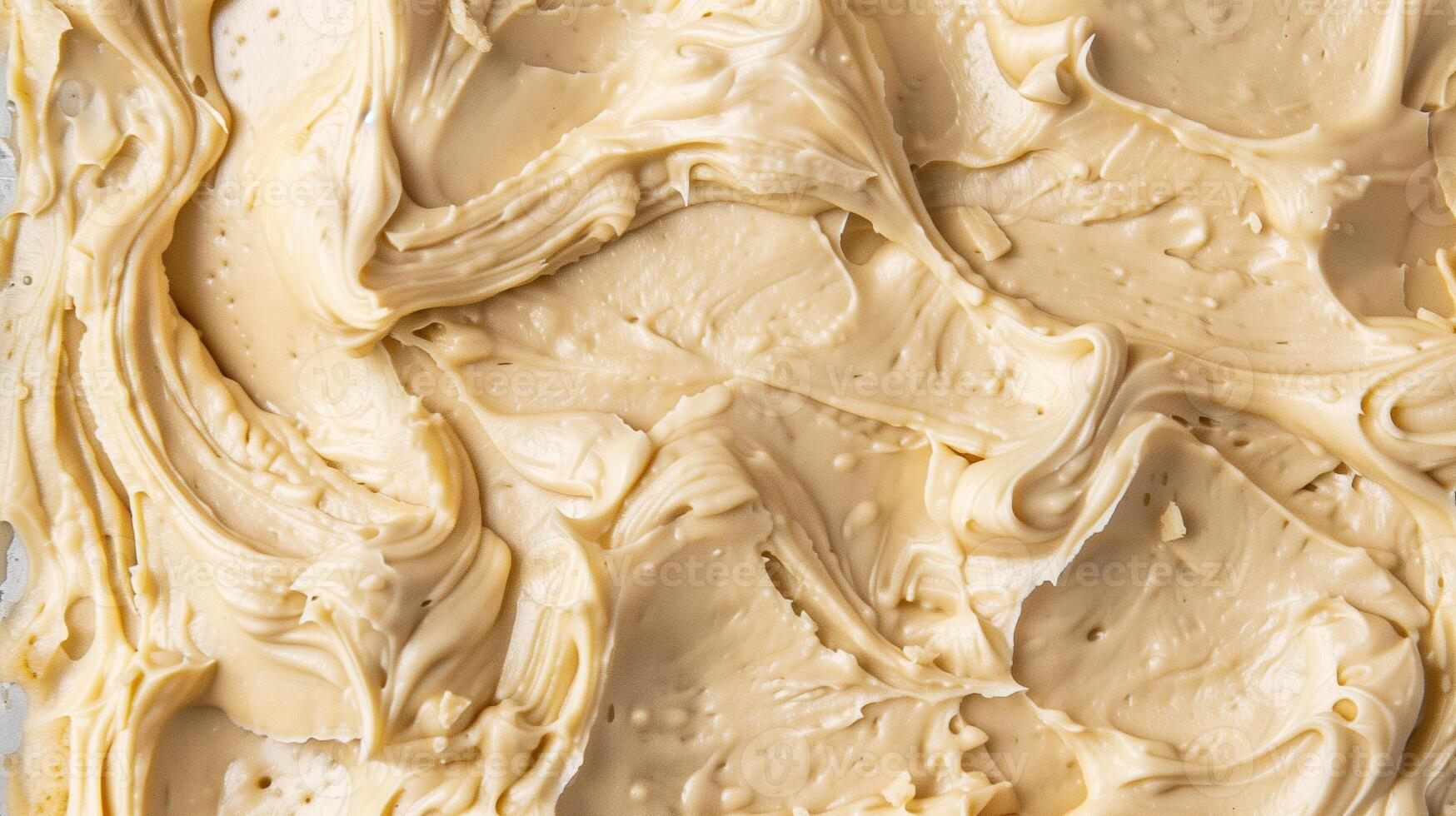 Close-up of blondie batter in a baking tray, ready for oven, food setting photo