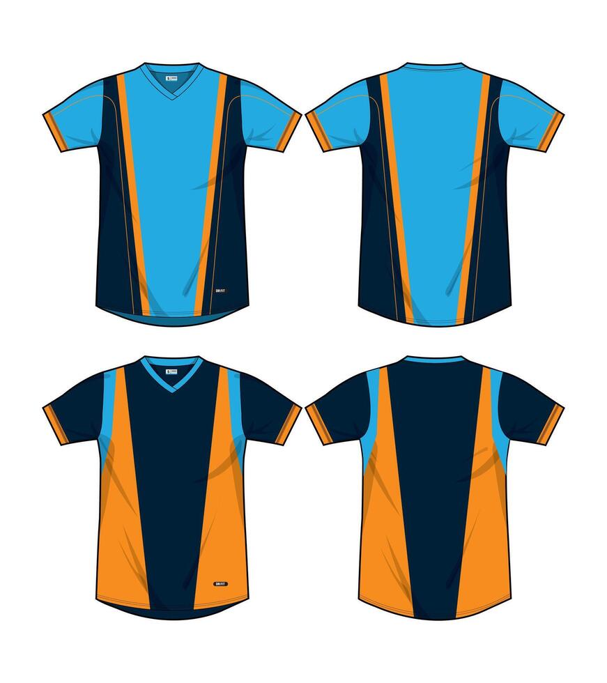 T-shirt design Jersey Template for sports uniform vector