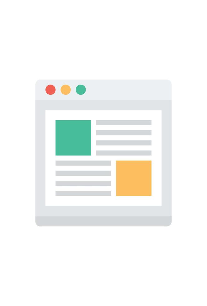 window web page illustration for design vector