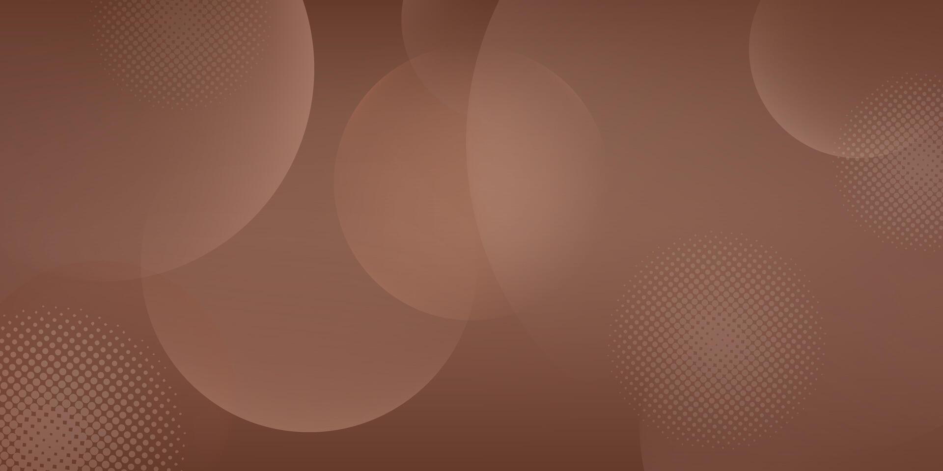 Trendy Circle glowing effect style background. Mocha Mousse background, color of the year 2025. Minimalist Abstract geometric backdrop vector