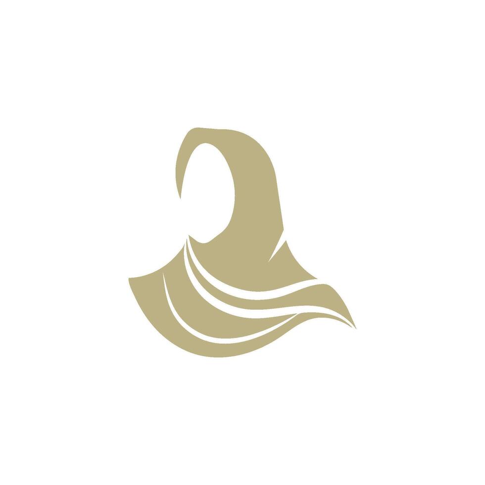 hijab design logo vector