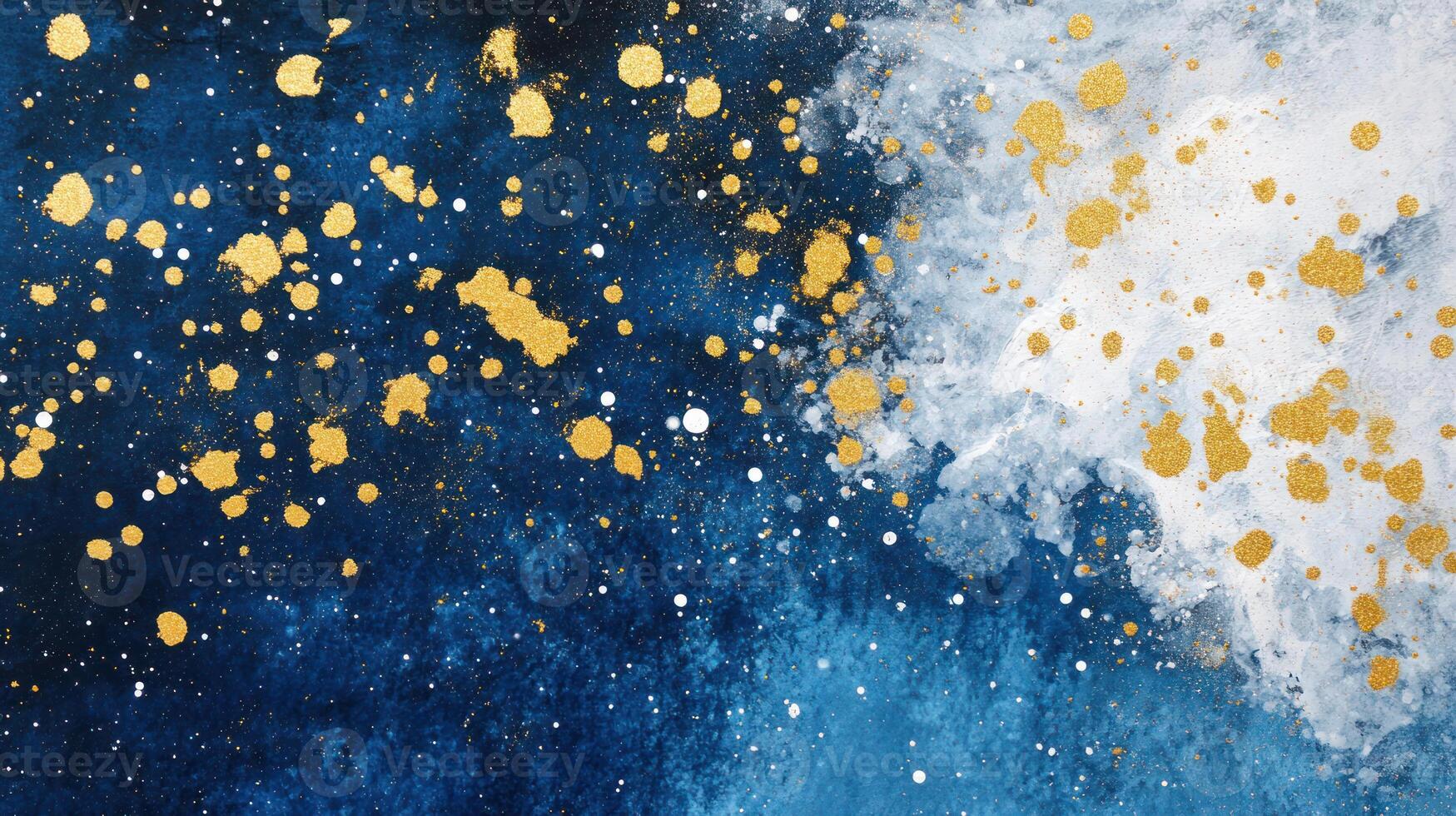 Frosted Christmas Greenery on Snowy Background photo