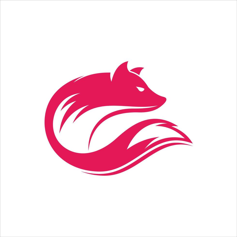 Fox logo design and illustration art vector