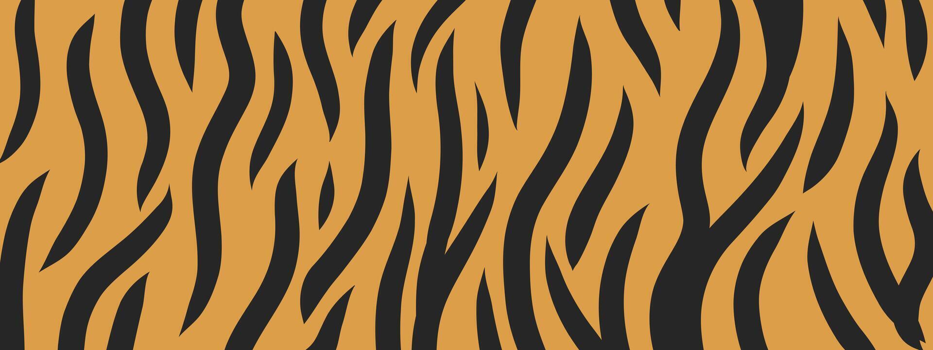 Abstract striped background with tiger animal skin. Vintage abstract lines pattern, background, fabric. Hand drawn backdrop for print, poster and banner. Black and white monochrome vector