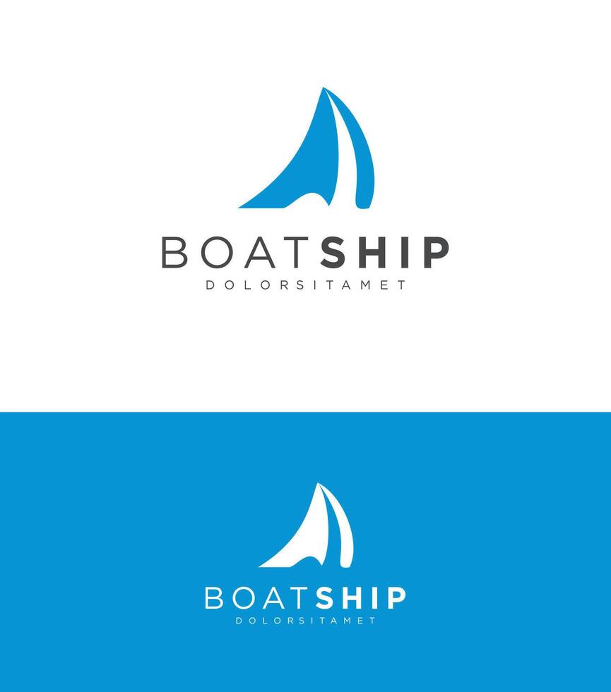 Sailing Ship Logo Design vector