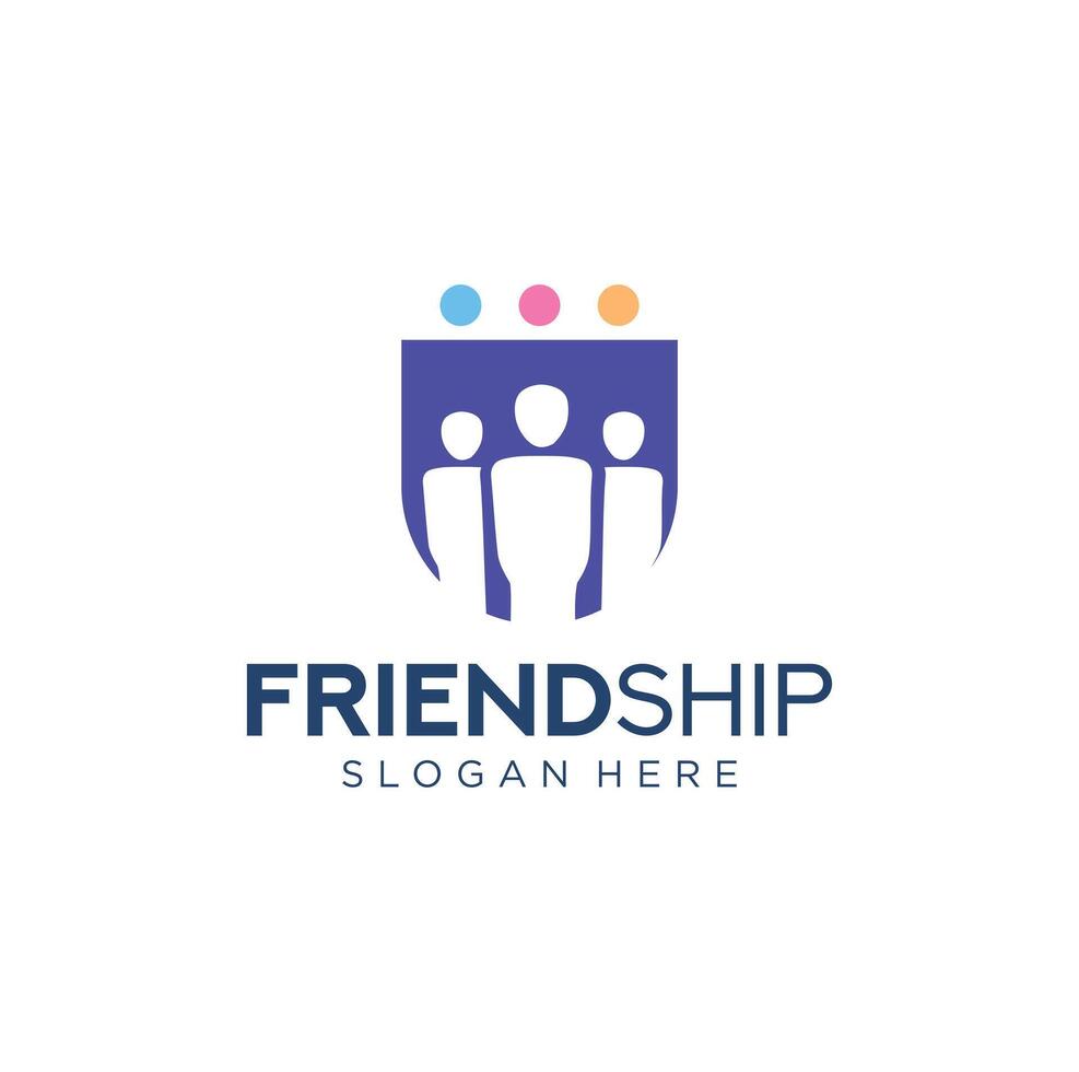 Friendship logo design vector