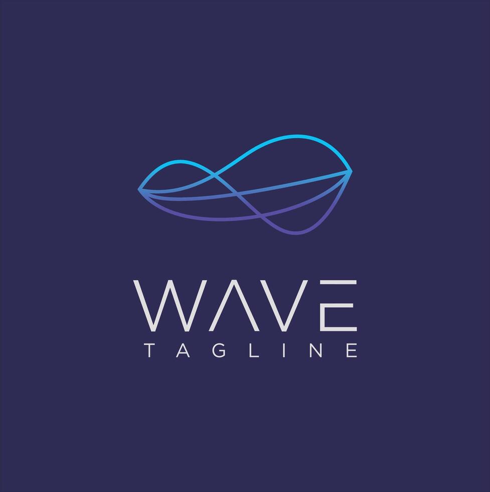 Music sound wave logo design equalizer pulse vector