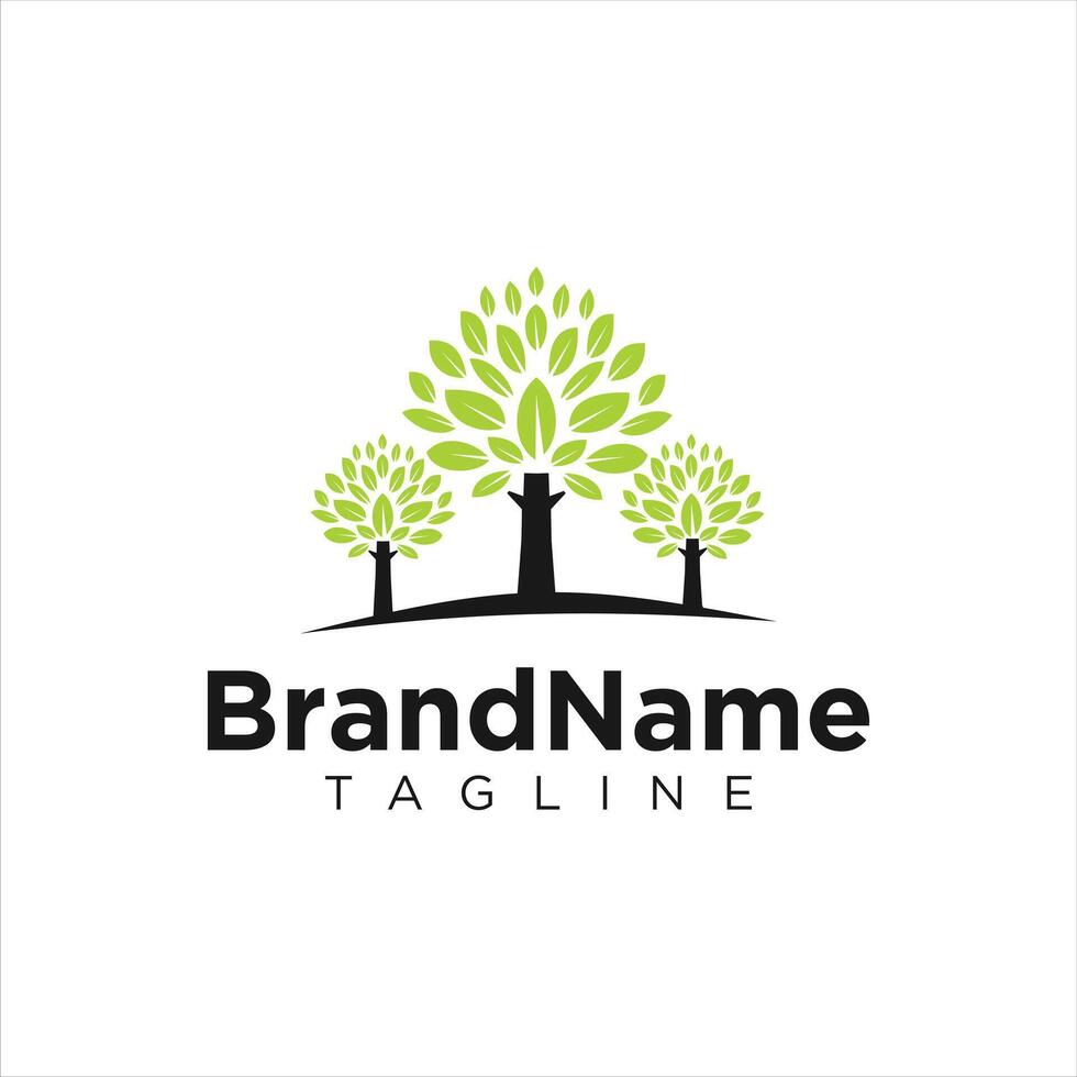 Logo design for a tree company vector