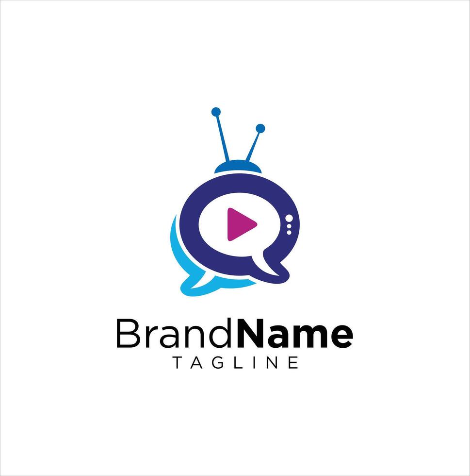 A logo for a tv show with a microphone vector