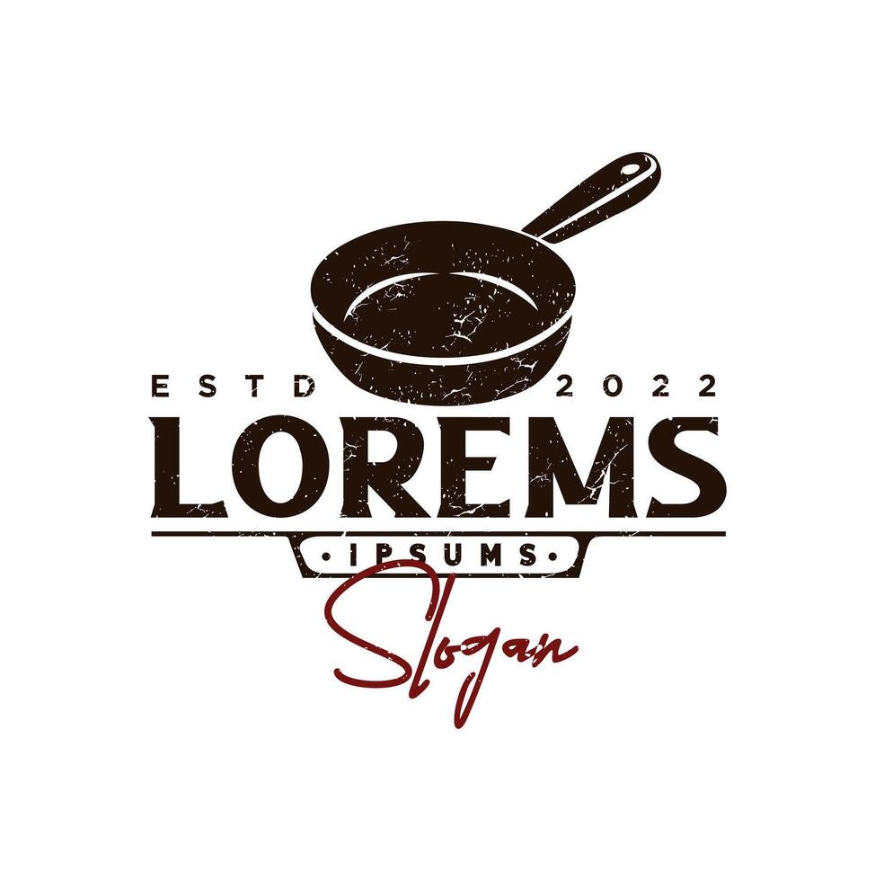 Logo design for a restaurant vector