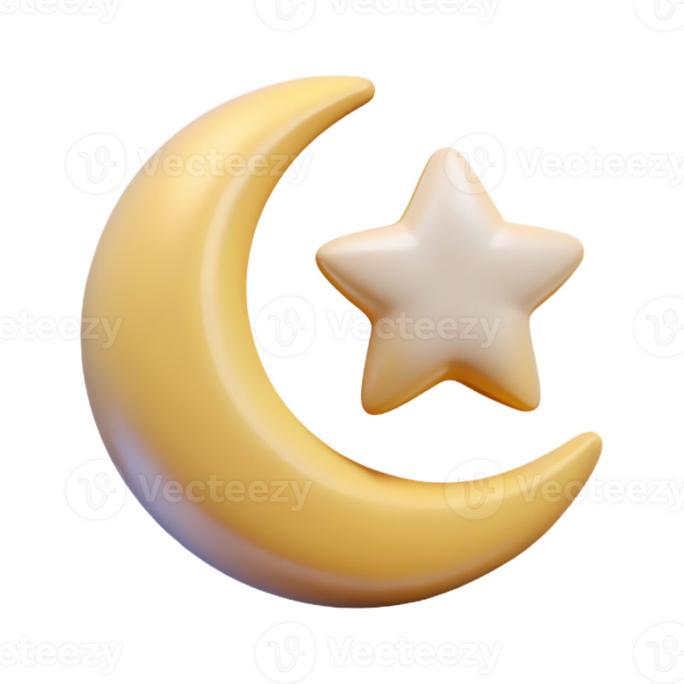 Crescent Moon with Star for Mystical and Night-Themed Art png