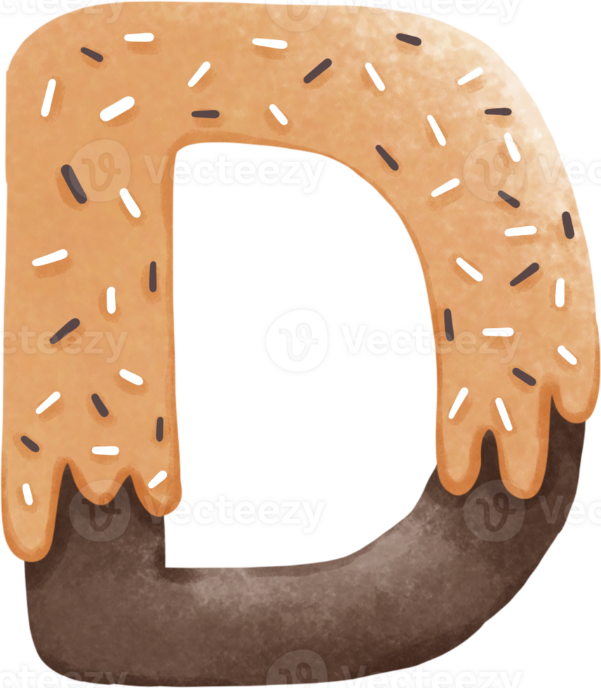 donut letter d png