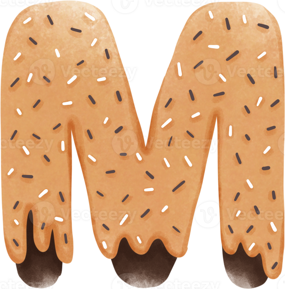 donut letter m png