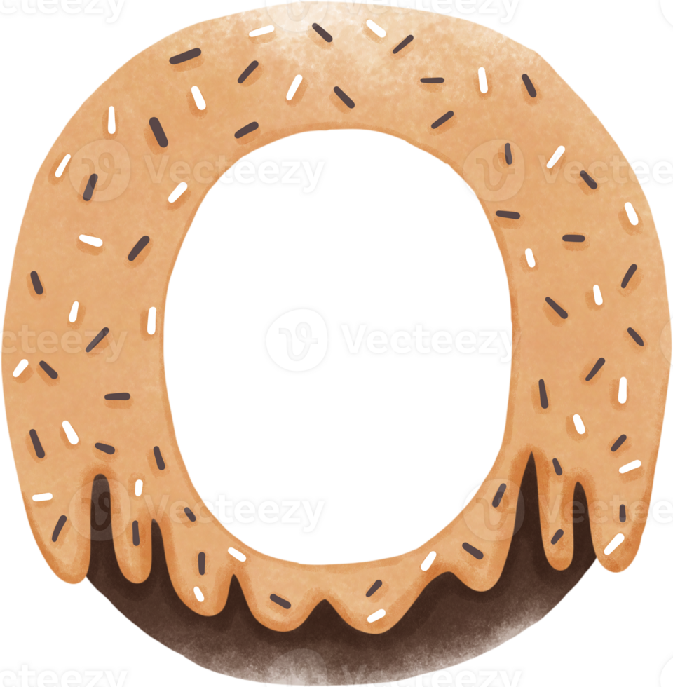 donut letter o png
