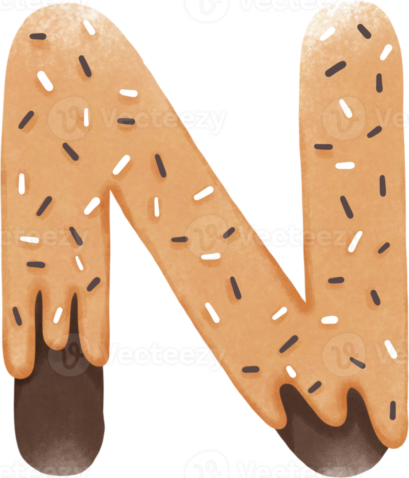 donut letter n png