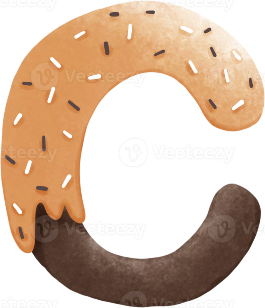 a donut with chocolate icing and sprinkles on it png