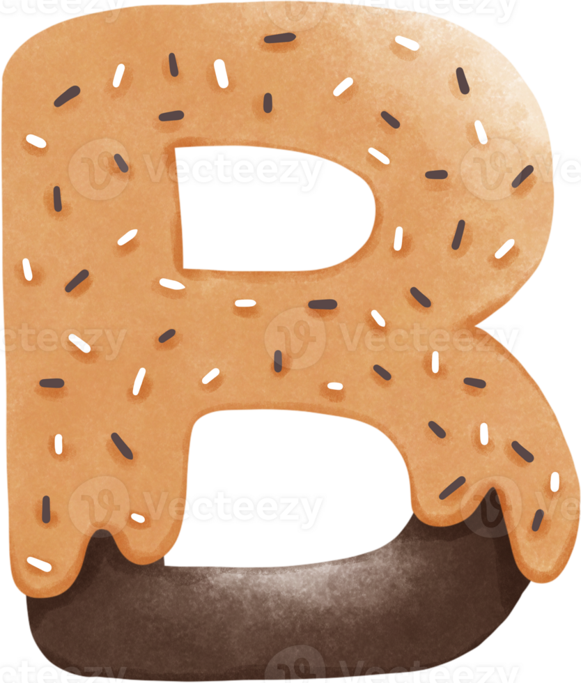 donut letter b png