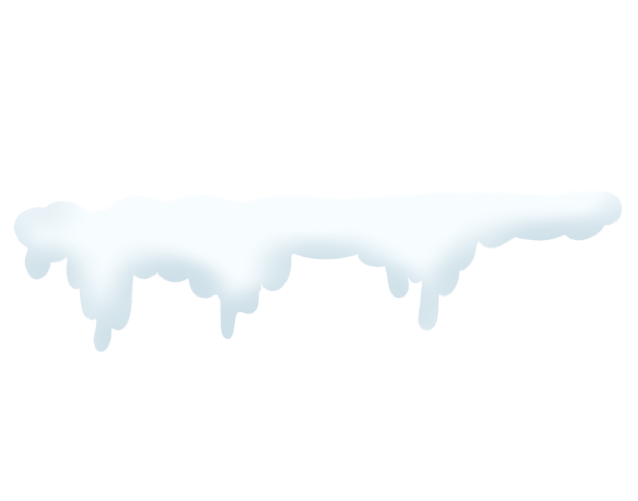 Winter snow clouds clipart png